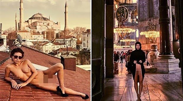 Ayasofya’da çıplak poz veren mankene hapis istendi