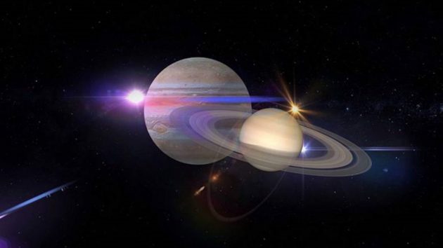 Jüpiter ve Satürn kavuşumu Google Doodle oldu