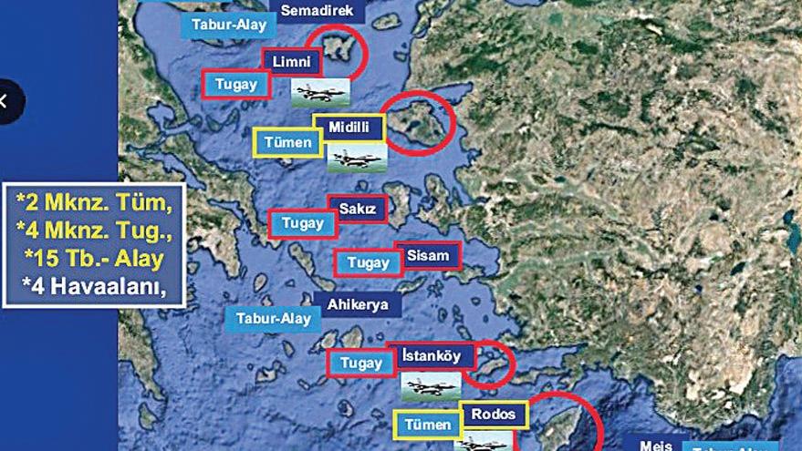 Yunanistan 21 adaya asker yerleştirdi ve silahlandırdı