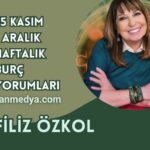 FİLİZ ÖZKOL..25 KASIM -1 ARALIK HAFTALIK BURÇ YORUMLARI