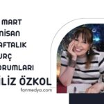 FİLİZ ÖZKOL…31 MART – 6 NİSAN HAFTALIK BURÇ YORUMLARI