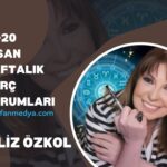 FİLİZ ÖZKOL…14-20 NİSAN HAFTALIK BURÇ YORUMLARI